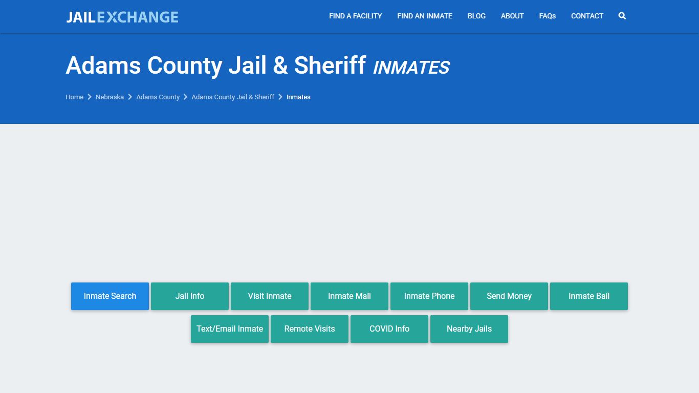 Adams County Jail Inmates | Arrests | Mugshots | NE